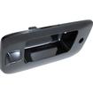 2007-13 Chevrolet, GMC Truck; Tail Gate Handle Bezel; Black Smooth; With Key Hole; With Backup Camera Hole