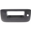2007-13 Chevrolet, GMC Truck; Tail Gate Handle Bezel; With Key Hole; Without Camera Hole; Black Textured Finish