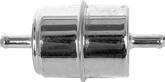 Chrome In-Line Fuel Filter; 5/16"