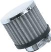 Chrome Valve Cover High Performance Filter Breather; Clamp-On; 3" Tall; 1-1/2" I.D.  