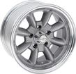 15" x 7" Superlite Wheel (Aluminum))-5 X 4.5" BP-Silver & Clear Powdercoat Finish - 4" BS