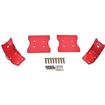 1979-04 Ford Mustang; BMR Suspension Torque Box Reinforcement Plate Kit; Lower Only; Plate Style; Red