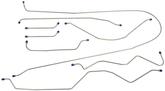 1964-66 Chevrolet/GMC Long Bed Pickup 8 Piece Stainless Steel Material Brake Line Set