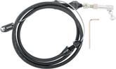 Lokar 24'' Universal Stainless Throttle Cable with Black Stainless Steel Housing - Carbureted 