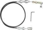 Lokar 24'' Universal Stainless Throttle Cable with Black Nylon Housing - Carbureted 