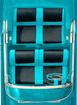 1957 Bel Air 4 Door Hardtop Turquoise Vinyl/Black & Turq Cloth Upholstery Set