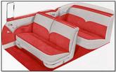 1955 Bel Air Convertible Beige / Red Door Panel Set