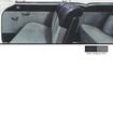 1955 Chevrolet 150 2 Door Sedan Black Vinyl / Gray Cloth Door Panel Set
