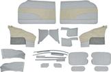 1957 Bel Air Convertible Ivory/Silver Door Panel Set