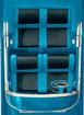1957 Bel Air 2 Door Hardtop Blue Vinyl/Black & Blue Cloth Door Panel Set