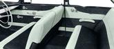 1957 210 Del Ray Club Coupe 2 Door Sedan Ivory/Charcoal Door Panel Set