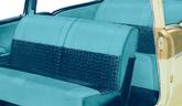 1957 Chevrolet 210 2 Door Sedan Blue Vinyl/Blue Cloth Door Panel Set