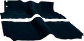 1955 Bel Air, Two-Ten; Convertible; Bench Seat; Cut & Sewn Carpet Set; Daytona Weave; Medium Blue