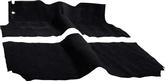 1957 Bel Air, Two-Ten; 2 Door Hardtop; Bucket Seats; Cut & Sewn Carpet Set; Loop; Black