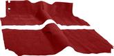 1957 Bel Air, Two-Ten; 4 Door Sedan; Bench Seat; Cut & Sewn Carpet Set; Loop; Red