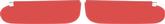 1956-57 Bel Air / 150 / 210 / Delray Red Perforated Vinyl Sunvisors