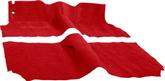 1955 Bel Air, Two-Ten, Nomad; 2 Door Wagon; Bucket Seats; Cut & Sewn Carpet Set; Cutpile; Flame Red