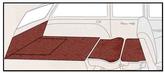 1955-57 Bel Air, Nomad; 2 Door Wagon; 5 Piece Rear Cargo Area Carpet Set; Loop; Burnt Orange