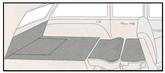 1955-57 Bel Air, Nomad; 2 Door Wagon; 5-Piece Rear Cargo Area Carpet Set; Cut Pile; Antelope