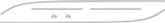 1957 Chevrolet 210 2-Door Sedan 6 Piece Stainless Steel Front Door Panel Molding Set