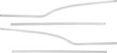 1957 Chevrolet Bel Air 4-Door Hardtop 4 Piece Stainless Steel Rear Door Panel Molding Set