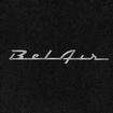 1955-57 Chevrolet Coupe Flame Red Ultimat 4-Piece Floor Mat Set with Bel Air Script  
