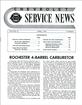 1956 General Motors Service News - Rochester 4 Barrel Carb