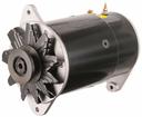 Powergen 12 Volt Alternator Black Long With 7.13" Mounting, with Dash Light Terminal