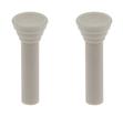 1961-93 GM Door Lock Knobs; For Color Keyed Interior; 61-66 Ivory White