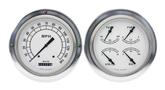 1954-55 (1st series) Chevrolet Truck  Classic White Series Gauge Kit without Tachometer