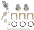 1981-87 GM Door and Trunk Lock Set with Bright Face and Keys