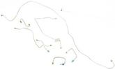 1992 Chevrolet/GMC 1/2 - 3/4 Ton Pickup with Power Discs 7 Piece Stainless Stee Front Brake Line Set