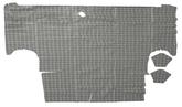 1964-65 Falcon; 2-Door; Vinyl Trunk Mat; Gray & Black Plaid