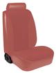 1983 Mustang GL Convertible Standard Low Back Full Set Velour Cloth/Vinyl Seat Upholstery - Red