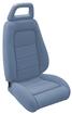 1983 Mustang Hatchback Sport Seat without Bolsters Full Set Cloth Upholstery - Academy Blue