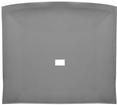 1985-91 Mustang Coupe ABS Headliner Board with Foam Back Cloth; Light Gray (85-86)