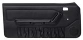 1992-93 Mustang Convertible; Manual Windows Door Panels; Black