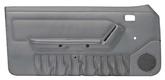 1992-93 Mustang Convertible; Manual Windows Door Panels; Opal Gray