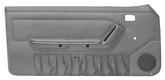 1992-93 Mustang Convertible; Manual Windows Door Panels; Titanium Gray