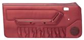 1992-93 Mustang Convertible; Manual Windows Door Panels; Scarlet Red