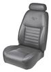 2001-04 Mustang GT Convertible Perforated Leather Upholstery Set with Pony Logo - Medium Graphite