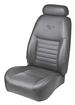 2001-04 Mustang GT Convertible Perforated Vinyl Upholstery Set with Pony Logo - Medium Graphite