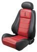 2003 Mustang Cobra Coupe Charcoal Leather Upholstery Set with Red Leather Inserts & Cobra Logo