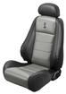 2003-04 Cobra Coupe Upholstery Set - Charcoal Leather/Graphite Unisuede Inserts & Cobra Logo