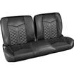 TMI Products Pro-Series Sport-DDS; Universal 55" Split Bench Seat; Premium Vinyl; Charcoal Black/Black