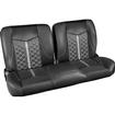 TMI Products Pro-Series Sport-DDS; Universal 55" Split Bench Seat; Premium Vinyl; Charcoal Black/Gray Stitching