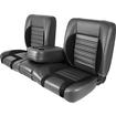 TMI Products; Pro-Series Deluxe Sport-R 60" Bench Seat; Charcoal Black/Graphite/White