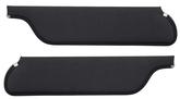 1965-66 Mustang Coupe / Fastback; Premium Sunvisors; Moonskin Vinyl; Black
