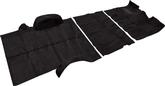 1973-74 Suburban 2 Wheel Drive with Column Shift Black Complete Loop Carpet Set