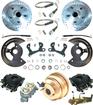 1955-58 Chevrolet Front Power Disc Brake Conversion Set with 11" Drilled / Slotted Rotors